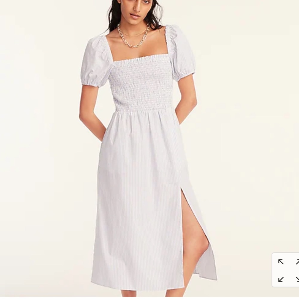 JCrew Smocked Dress NWT